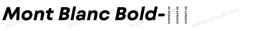Mont Blanc Bold字体转换